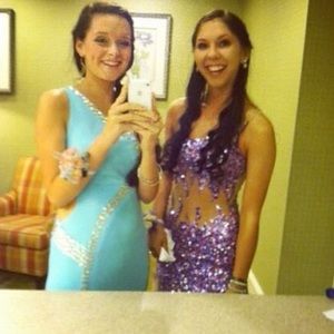 Purple prom dress